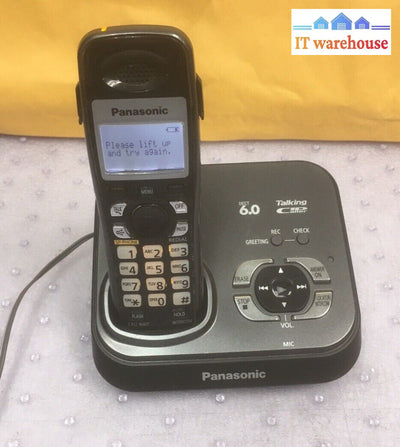 + Panasonic Kx-Tg9331Ct Dect 6.0 Cordless Phone & Answering Machine Ac