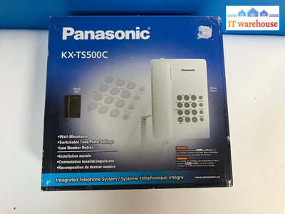 ~ Panasonic Kx-Ts500C Single Line Corded Phone - Black