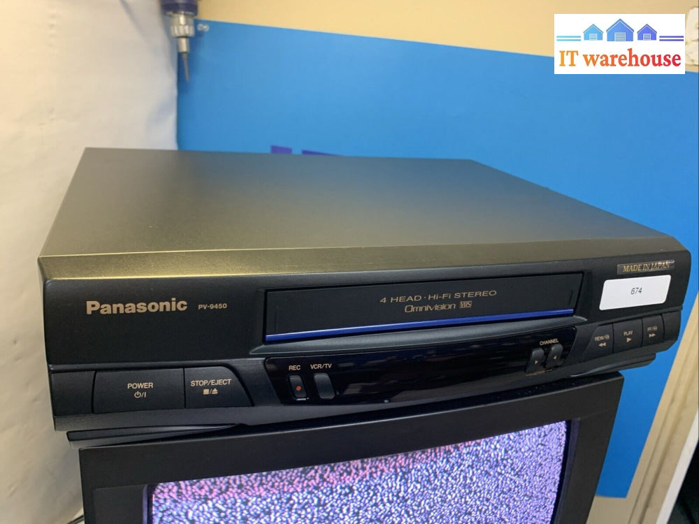 Panasonic Omnivision outlets PV-9450 VCR 4-Head