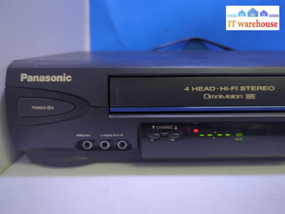 Panasonic Pv-V4522-K Vcr 4 Head Hifi Vhs Player Tested (No Remote) -