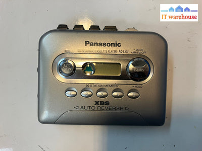 ~ Panasonic Rq-E30V Portable Am/Fm Stereo Radio Cassette Player Tested Works