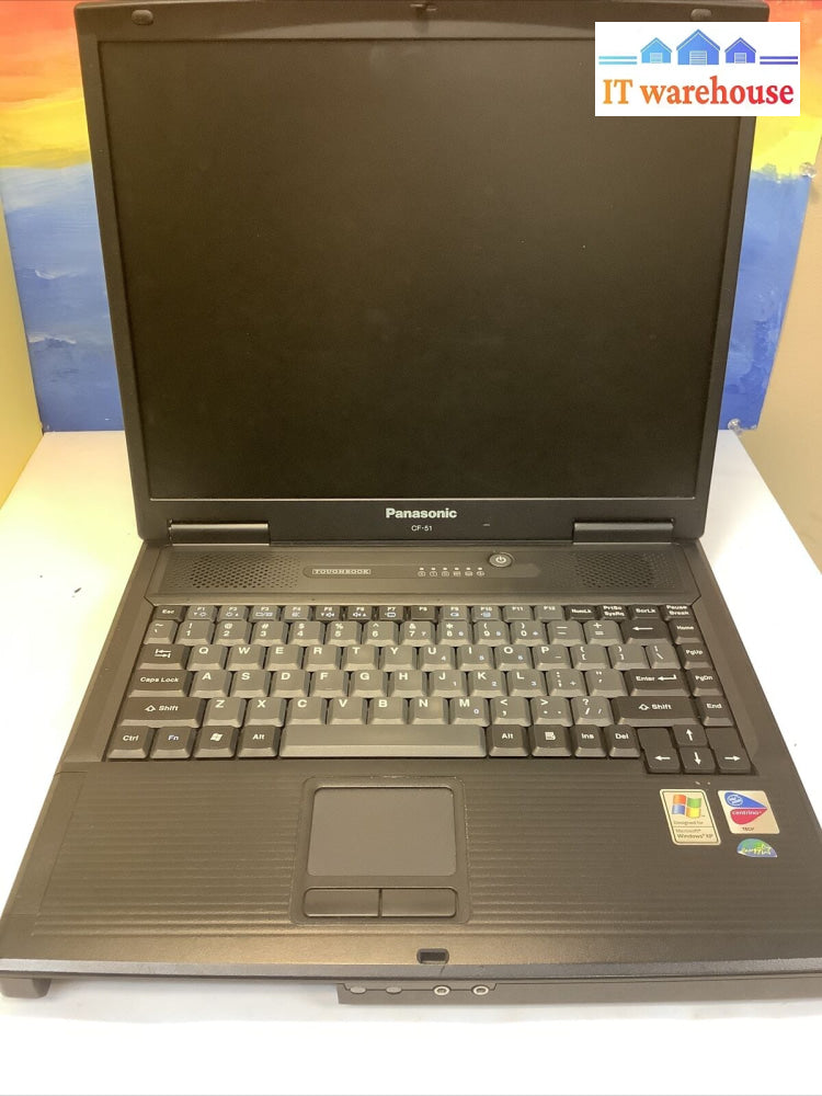 Panasonic Toughbook Cf-51 15.4’Laptop 256Mb No Hdd And Caddy For Parts (As Is)