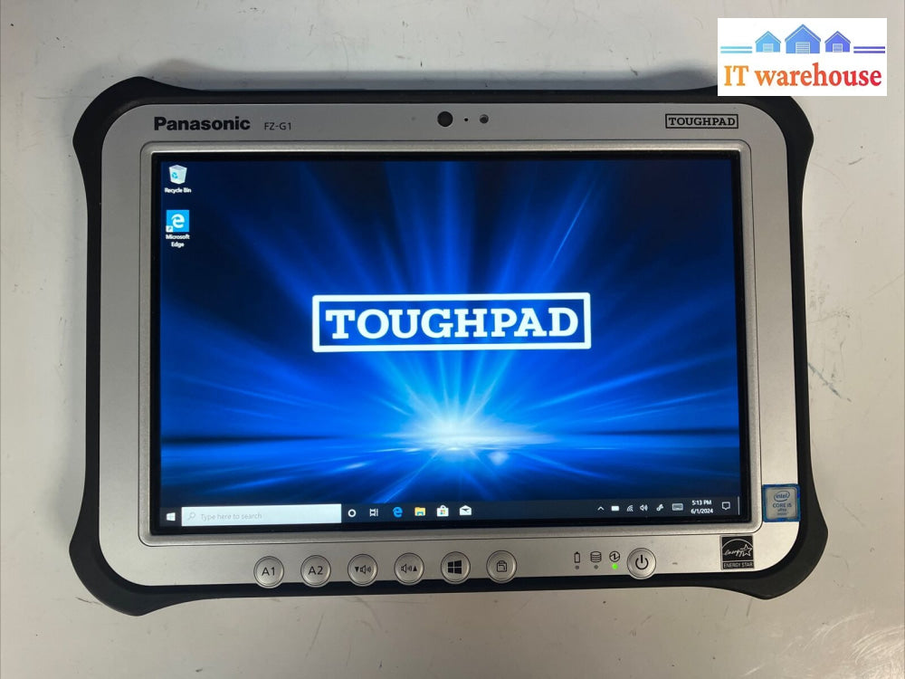 Panasonic Toughpad Fz-G1 Tablet I5-6300U Cpu / 8Gb Ram 250Gb Ssd Win10 Pro ~