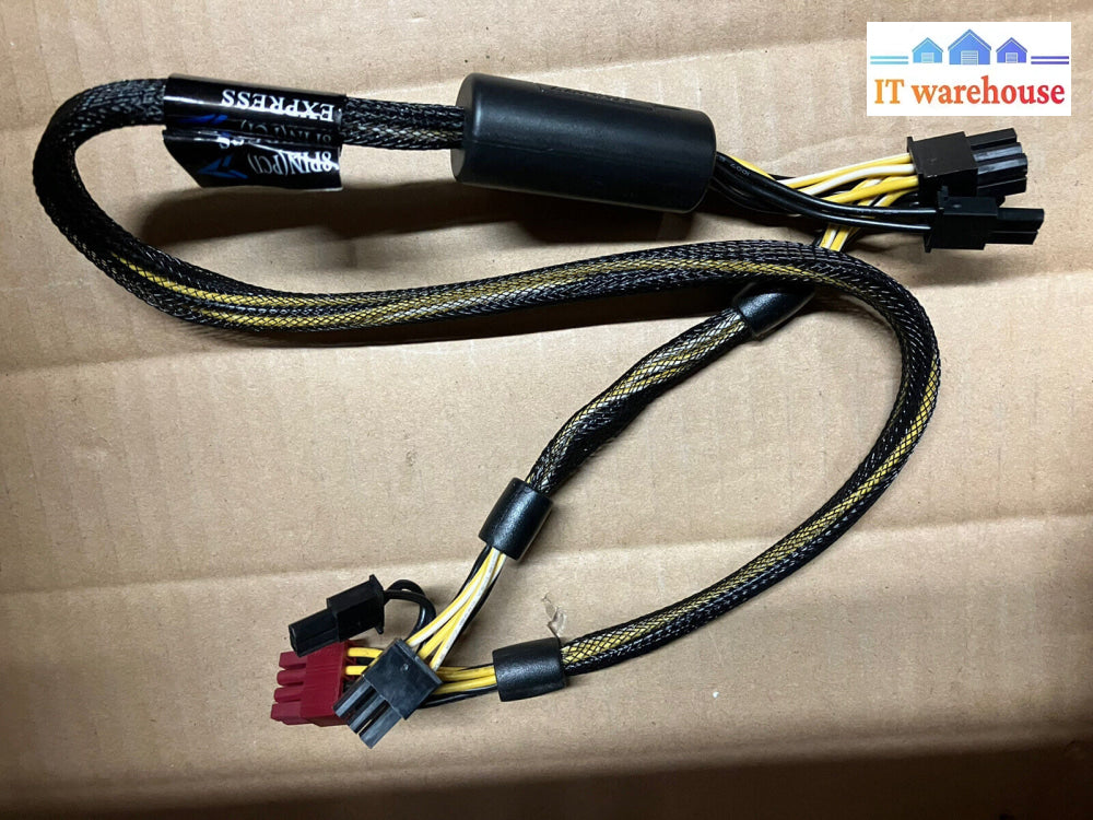 ~ Pcie Psu Cable 8-Pin To Dual (6-Pin + 2-Pin) Power 2200Uf