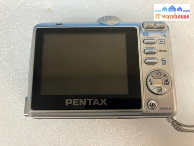 ~ Pentax Optio E10 6.0 Mp Silver Digital Camera 3X Optical Zoom *Tested*