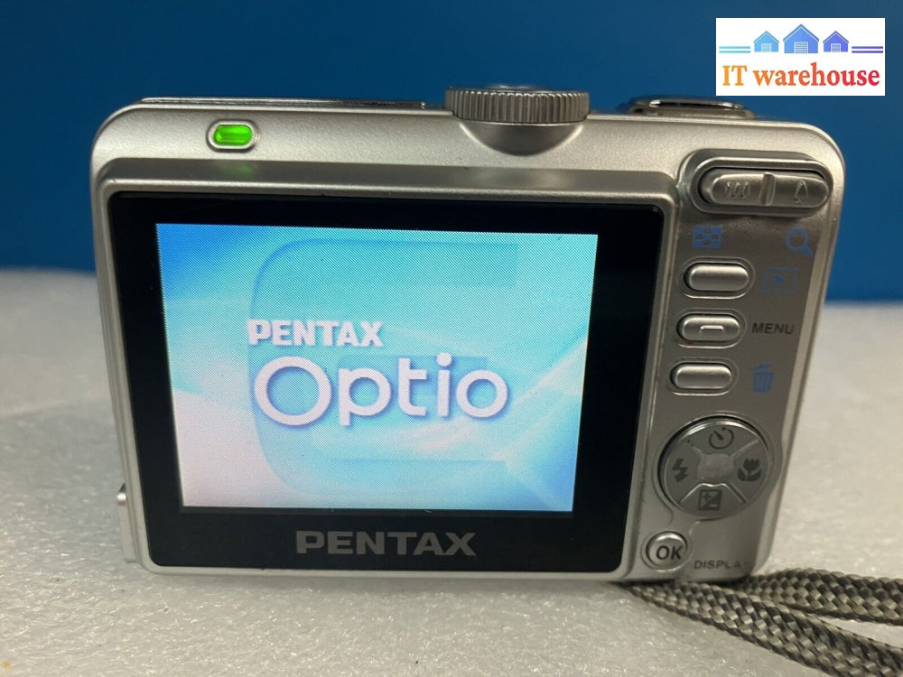 ~ Pentax Optio E10 6.0 Mp Silver Digital Camera 3X Optical Zoom *Tested*