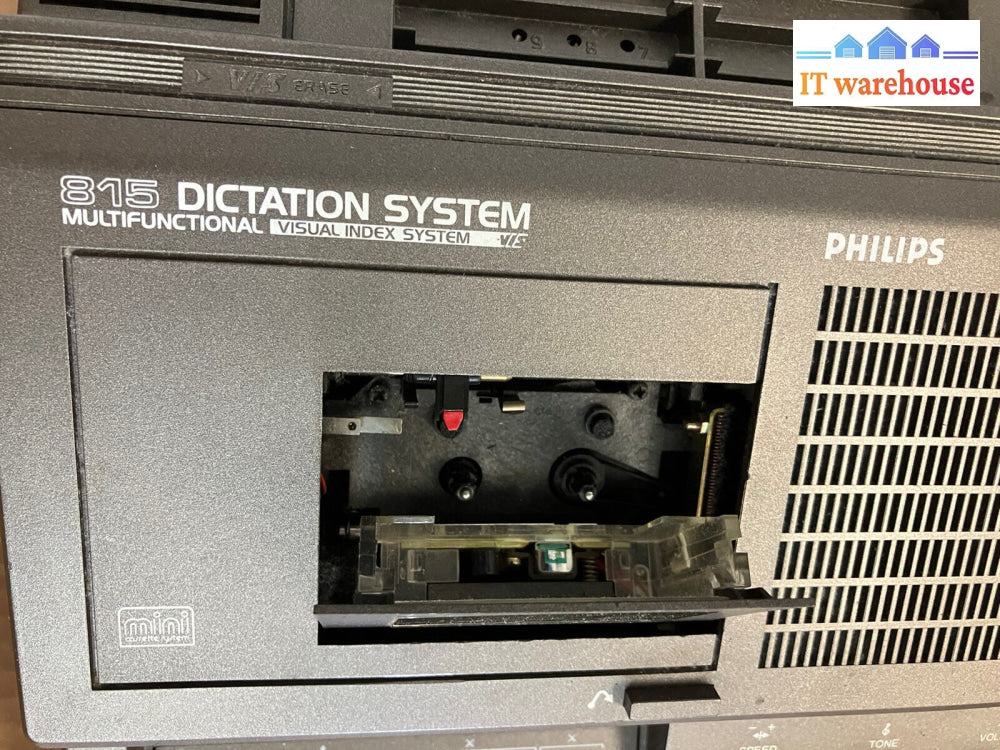 ~Philips 815 Dictation System Executive Minicassette Recorder Not Work For Parts