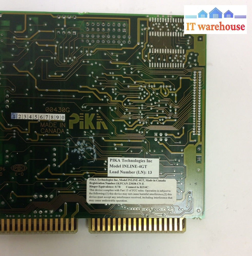 Pika Technologies Inline-4Gt Ln:13 Pik-096-00075 Card