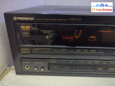 - Pioneer Vsx-511Sav Receiver Amplifier Stereo Bundle Pro-Logic (No Remote)