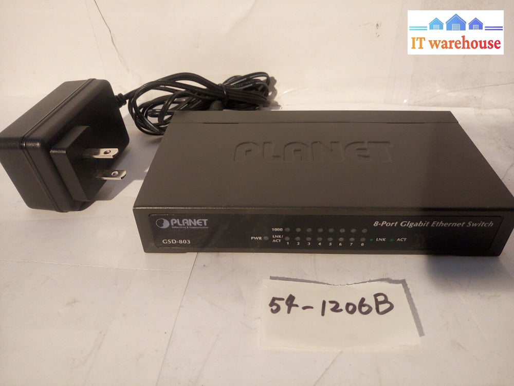 - Planet Gsd-803 8 Port Gigabit Ethernet Switch W/Ac!@@@