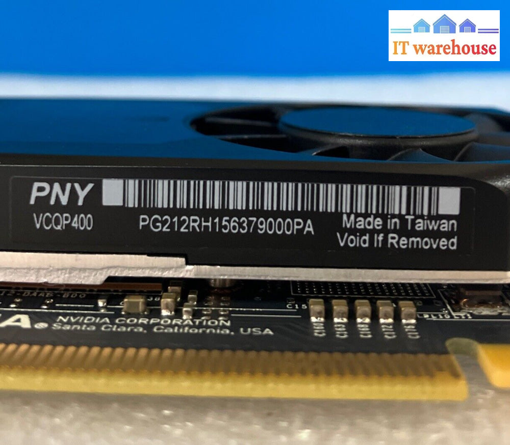 Pny Nvidia Quadro P400 Gddr5 2Gb Sff Professional Video Graphics Card Vcqp400 ~