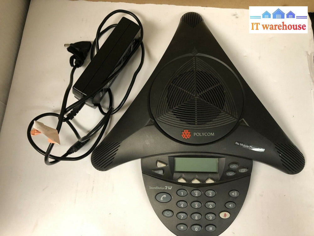 * Polycom 2201-67800-160 Soundstation 2W Conference Phone W/Ac