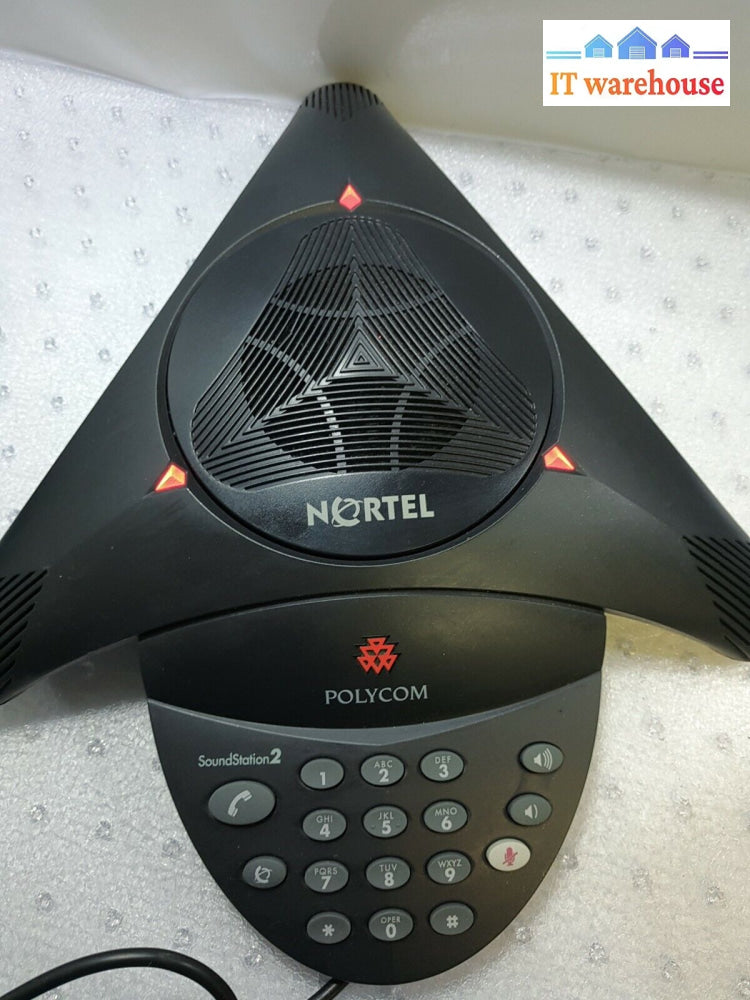 - Polycom Soundstation 2 Audio Conference Phone 2501-15100-601 W/Ac Adapter