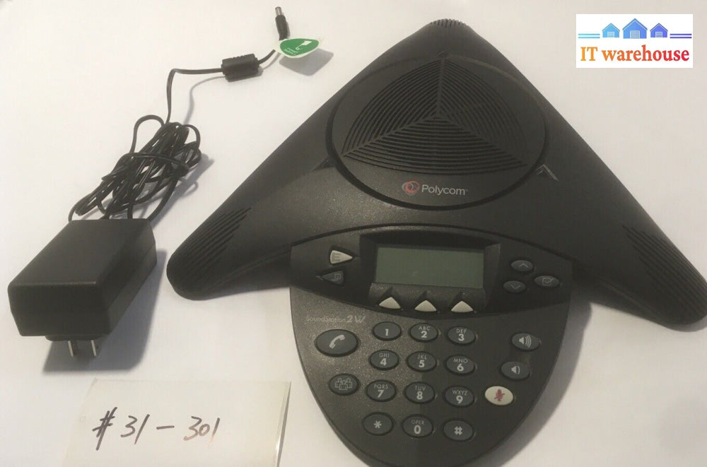 + Polycom Soundstation 2W Dect 6.0 2201-67880-160 Conference Speakerphone W/ Ac