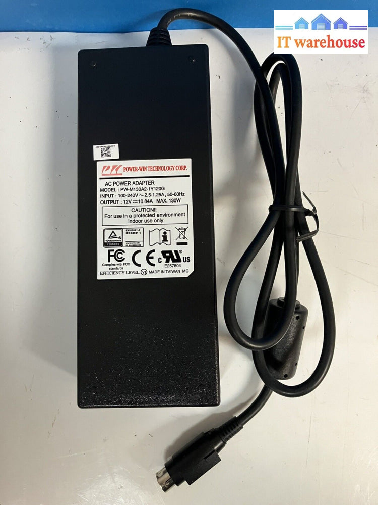 ~ Power-Win Pw-M130A2-1Y120G 12V 10.84A 130W Ac Power Adapter *Tested*