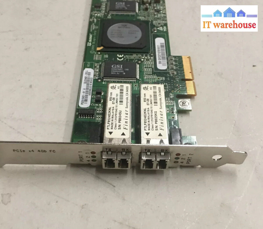 ~ Qlogic Qle2462 Dual-Port 4Gb Fibre Channel Pci-E # Px2510401-61 A