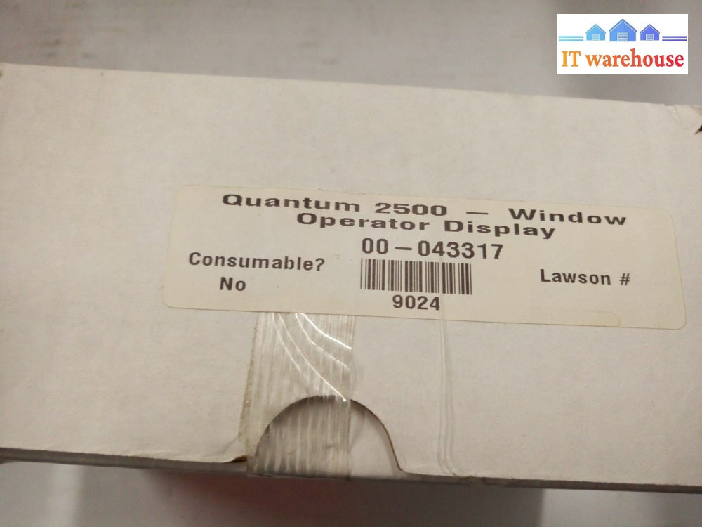 - Quantum 2500 Window Operator Display 00-043317