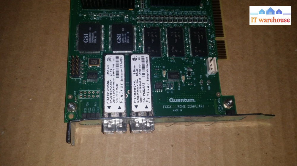 Quantum 50-85302-02 Dual Fiber Optic Board 850 Nm Ftlf8519F2Knl Card