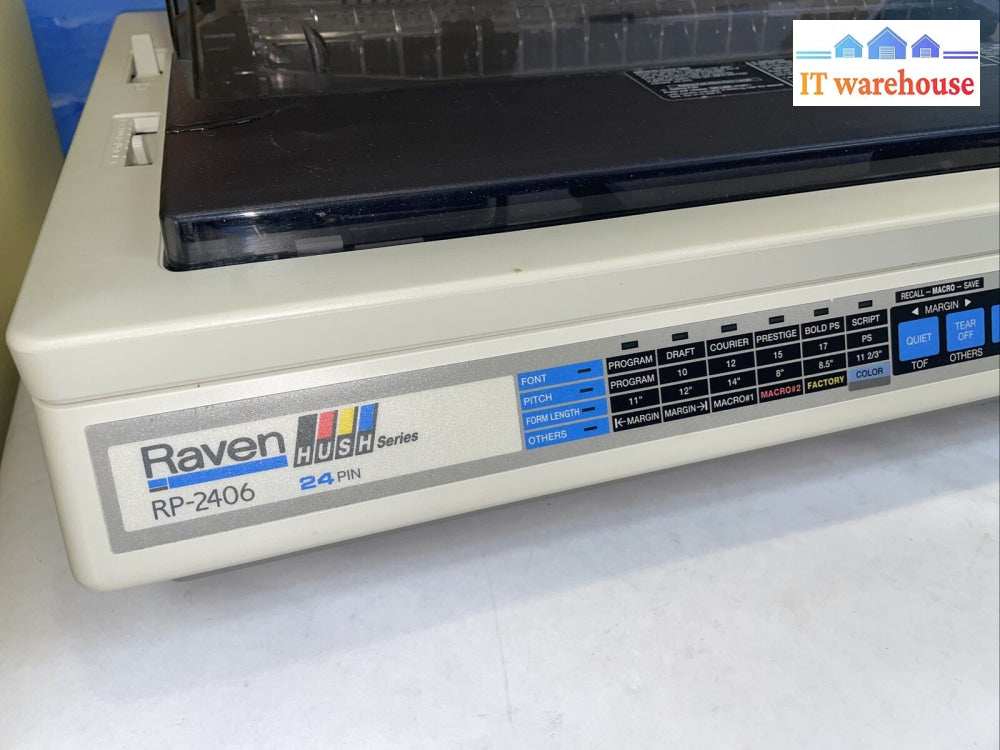 Raven 24 Pin Multi Mode Parallel Dot Matrix Printer Pr-2406 （Made In Japan）