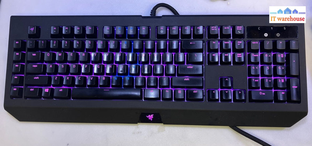 Razer Blackwidow Chroma V2 Green Switches Rz03-0203 Gaming Keyboard *Tested* ~