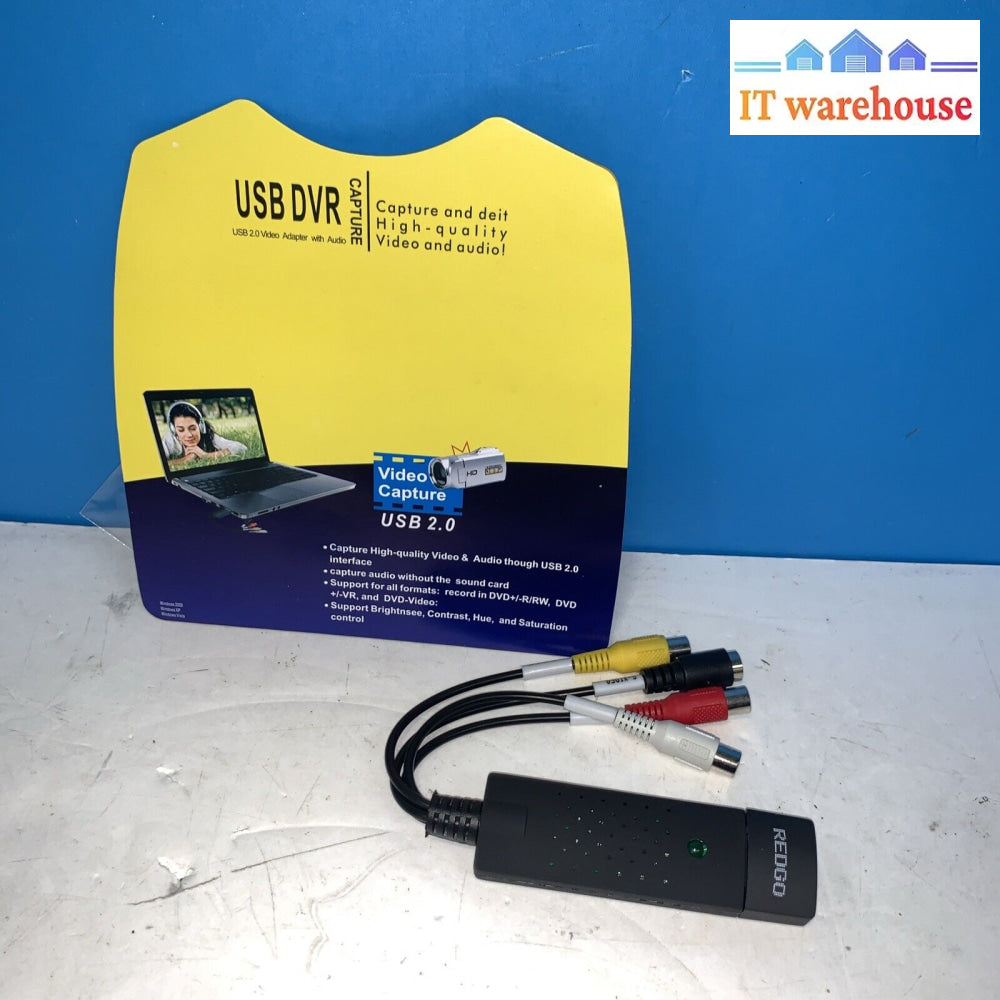 Redford Usb 2.0 Dvr Video Audio Capture Adapter S-Video