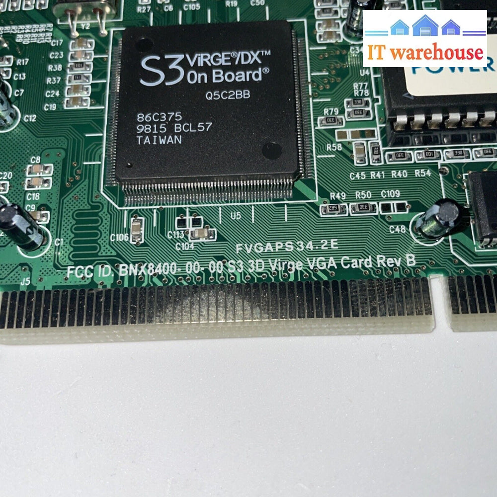 S3 3D Virge/Dx Vga Graphics Video Card Mv375 Bnx8400