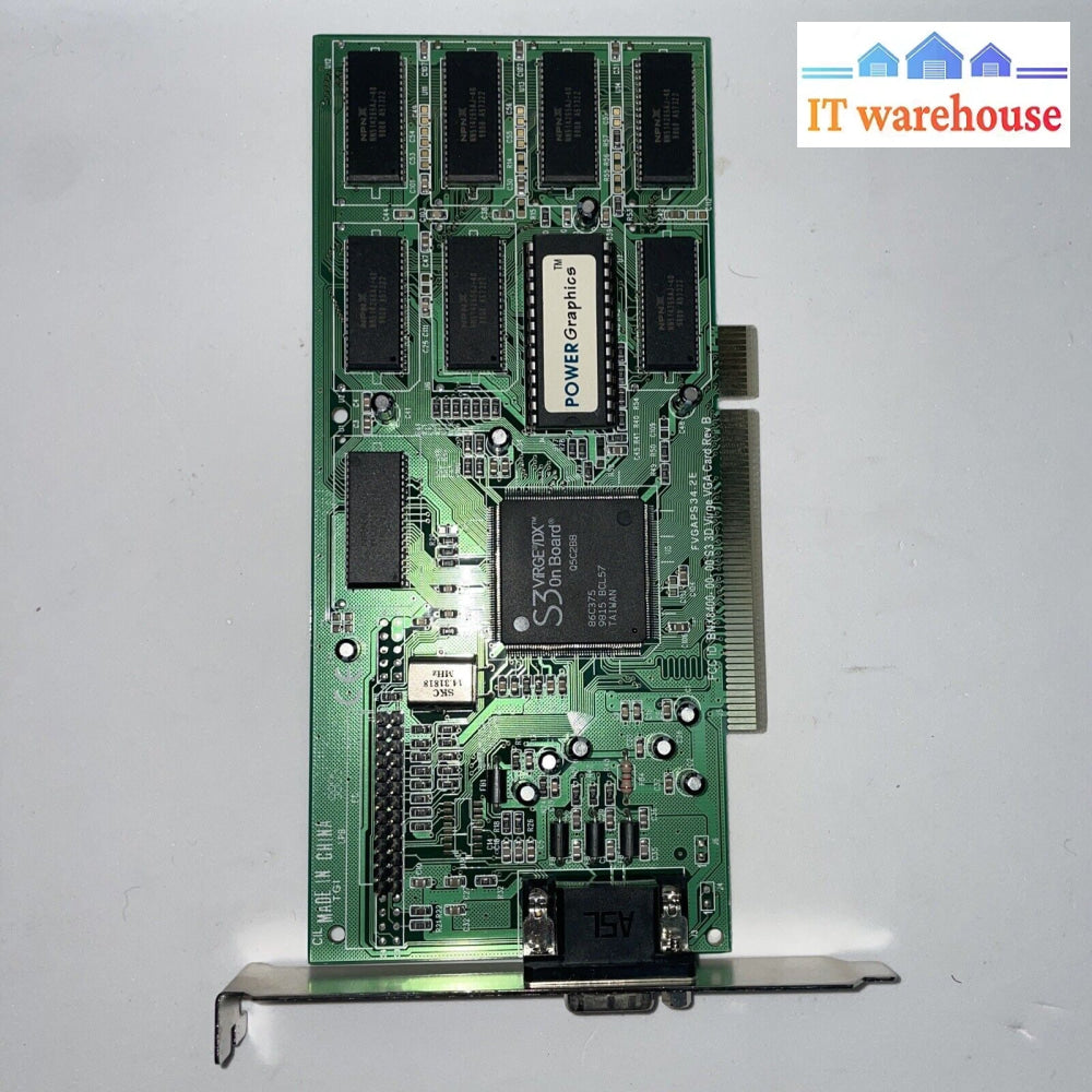 S3 3D Virge/Dx Vga Graphics Video Card Mv375 Bnx8400