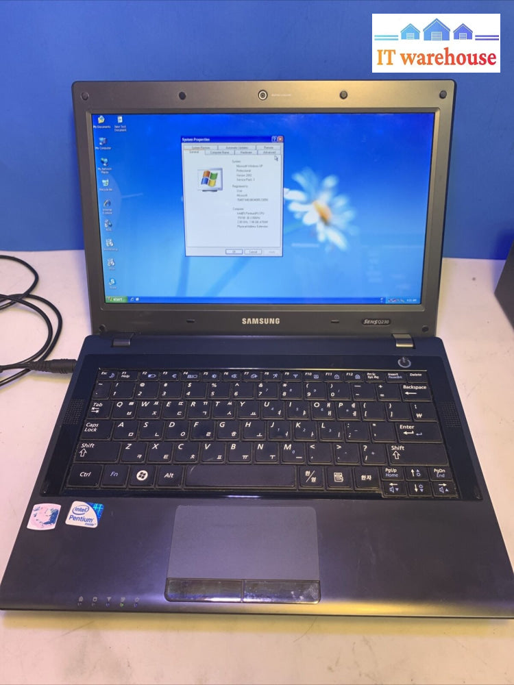 Samsung 12” Laptop Intel P6100 2Gb 300Gb Hd Windows Xp (English/Krean Keyboard)