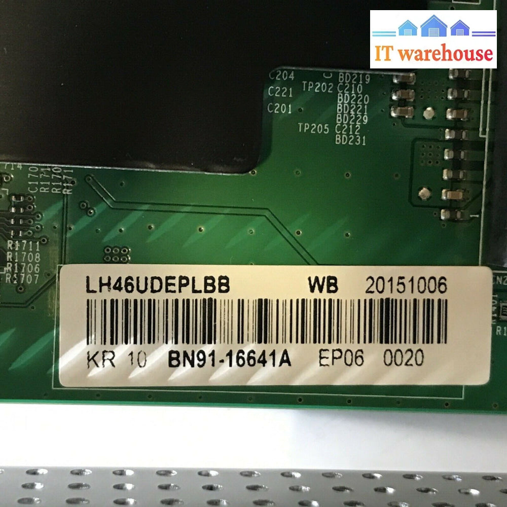 Samsung 46’ Lh46Udeplbb Bn91-16641A Bn41-02408 Main Board Tested