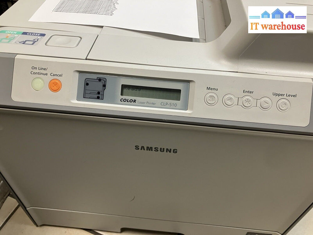 ~Samsung Professional Color Laser Printer Clp-510 (Page Count: 3K) *Tested/Work*