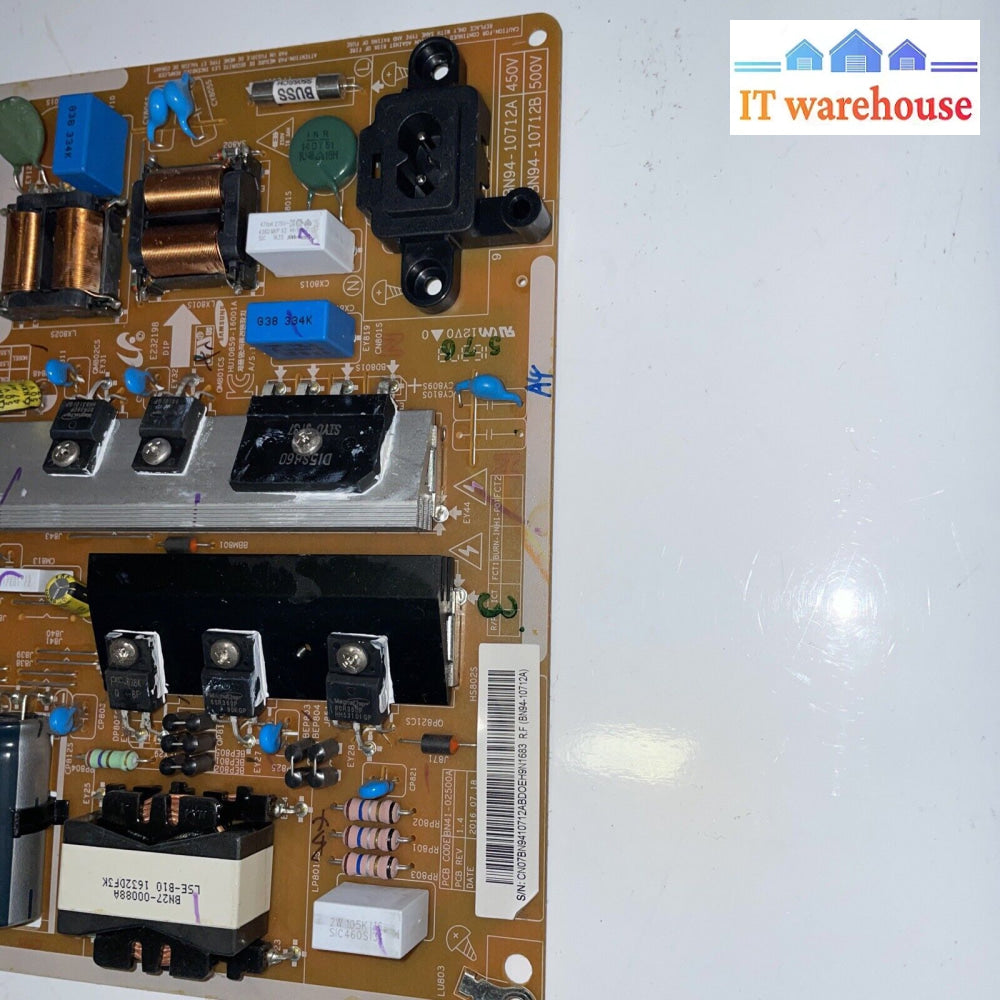 Samsung Un55Ku6300F / Un55Ku6290F Power Supply Board Bn94-10712B