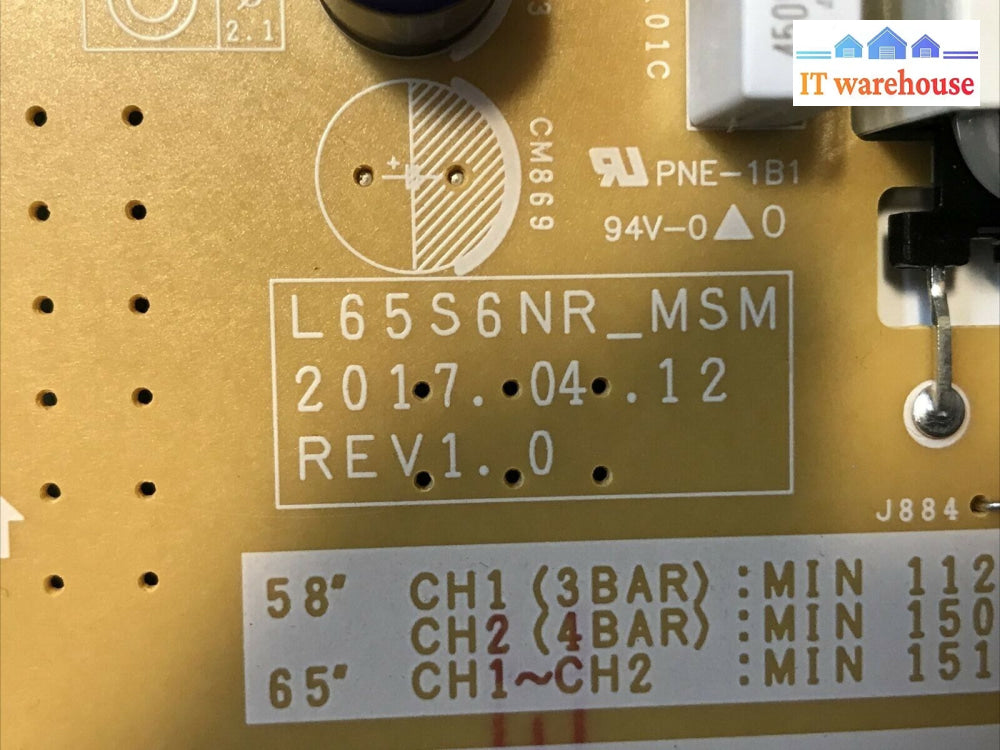 Samsung Un65Mu6290Fxza Power Supply Bn44-00808E / Pslf261S07B L65S6Nr_Msm