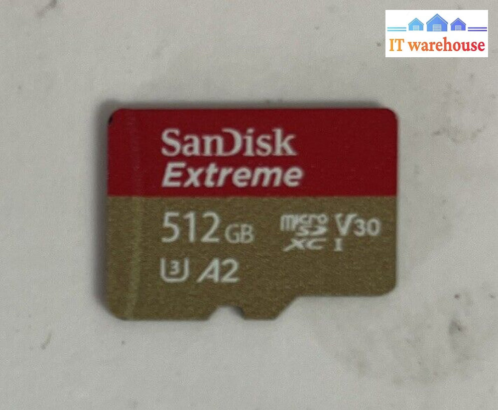 Sandisk Sd Card 512Gb Extreme Ultra Fast Memory ~