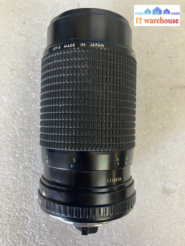 ~ Sanwa F=80-200Mm Close Focus Macro Zoom Lens Multi-Coated