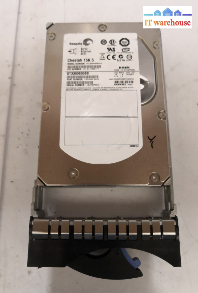 - Seagate St3300655Ss 9Z1066-065 300Gb 15K Sas 3.5 Hard Drive W/Tray @@@