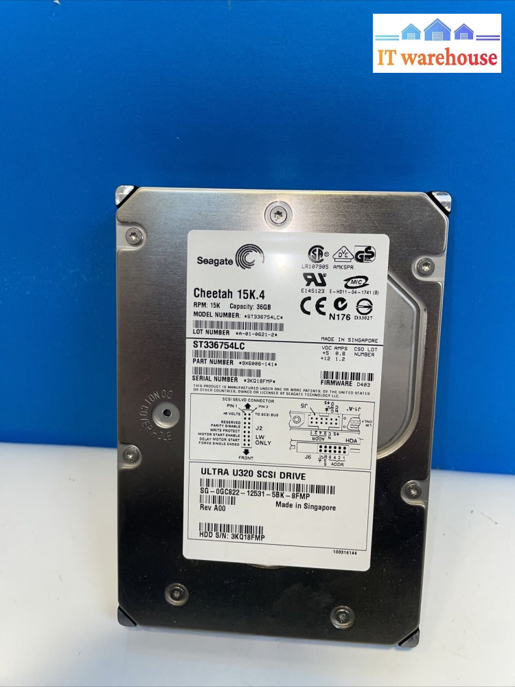 Seagate St336754Lc 36Gb Hard Drive