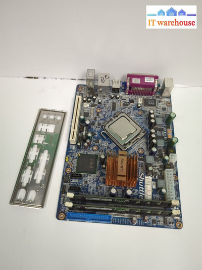 Shuttle K45 Fm10 S5140 Motherboard With Cpu E7200 + 2Gb Ram -