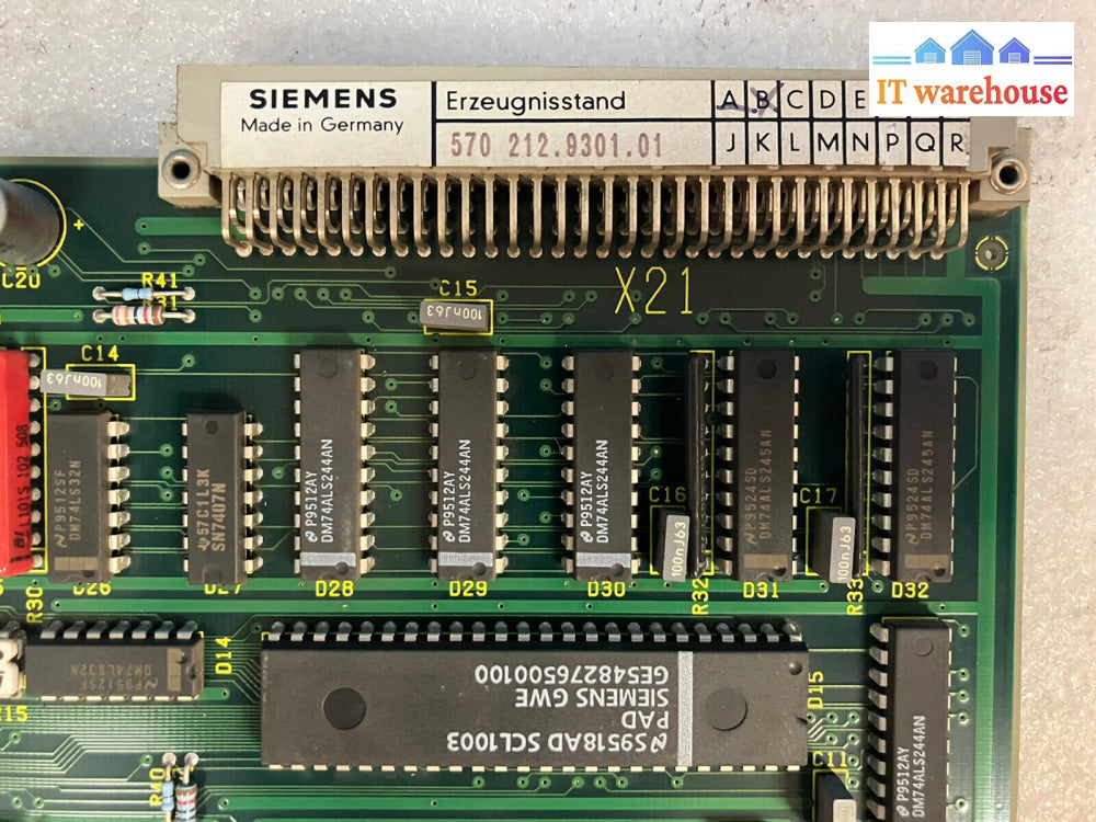 ~ Siemens Erzeugnisstand 570 212 9301.01 Circuit Board 570212.0004.01 *Tested*