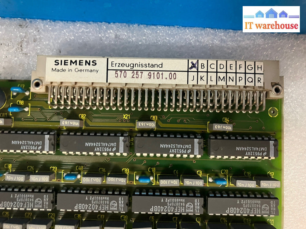 ~ Siemens Erzeugnisstand 570 257 9101.00 Circuit Board *Tested*