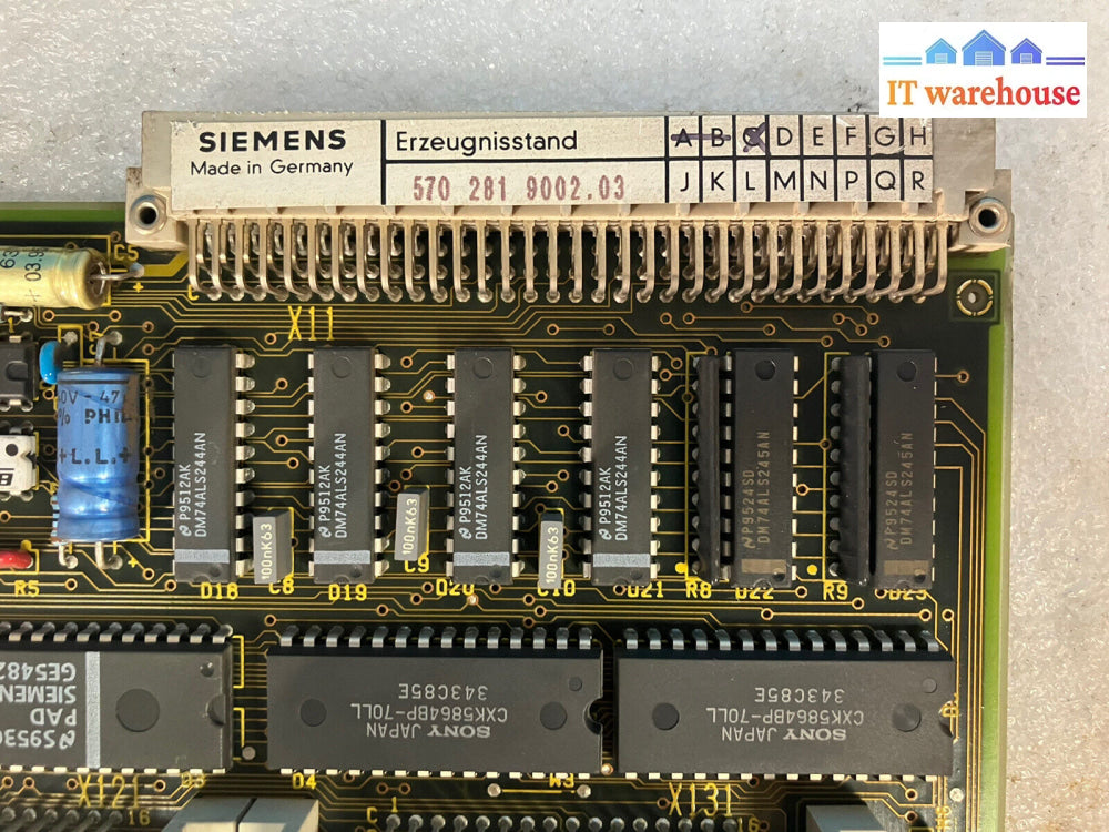 ~ Siemens Erzeugnisstand 570 281 9002.03 Circuit Board 570281.0001.03 *Tested*