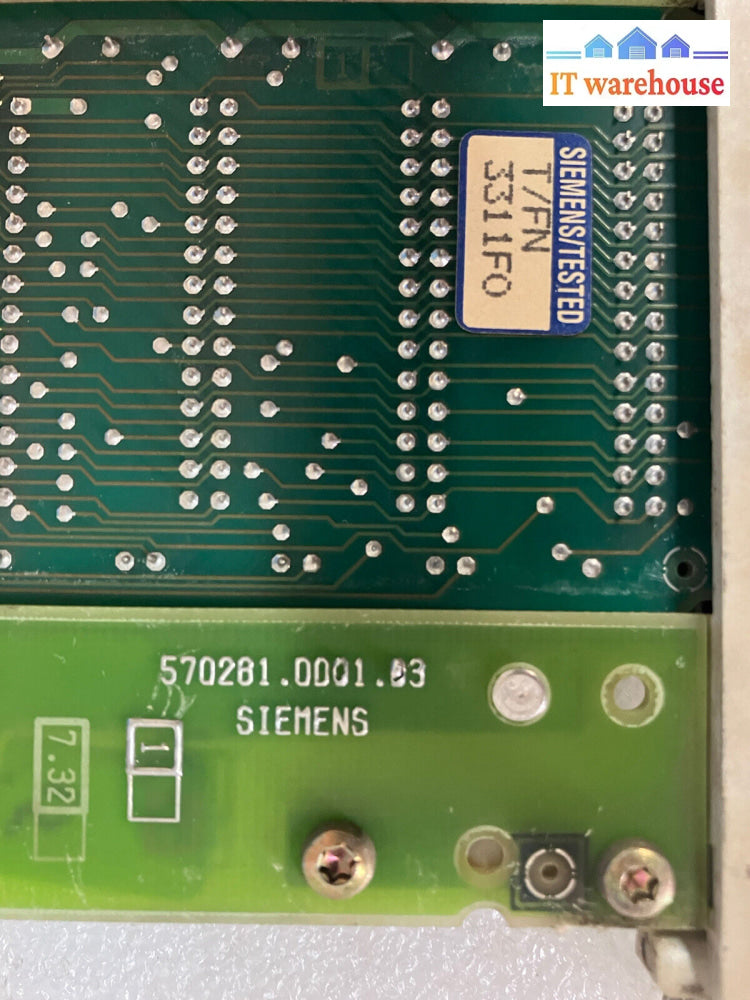 ~ Siemens Erzeugnisstand 570 281 9002.03 Circuit Board - 570281.0001.03 *Tested*