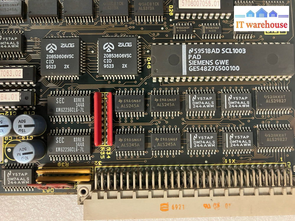 ~ Siemens Erzeugnisstand 570 363 9102.00 Circuit Board W/ Intel I386 Dx Cpu