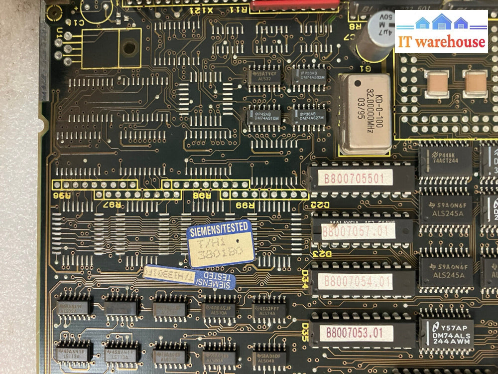 ~ Siemens Erzeugnisstand 570 363 9102.00 Circuit Board W/ Intel I386 Dx Cpu