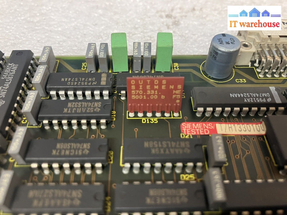 ~ Siemens Erzeugnisstand 570 384 9101.01 Circuit Board 570.331. 5001.00 *Tested*