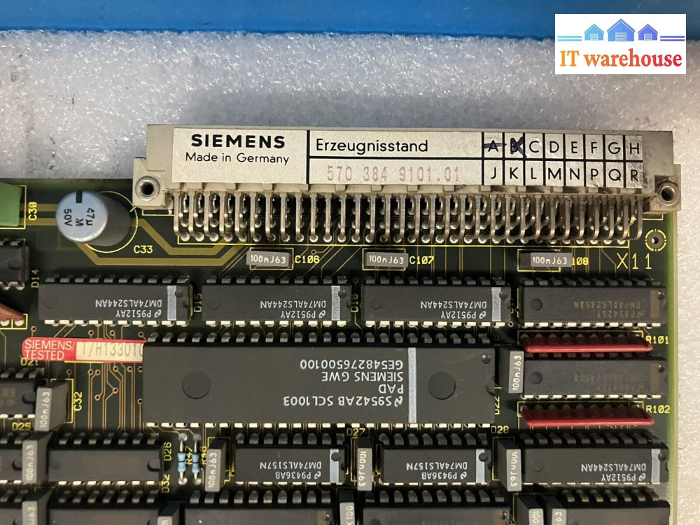 ~ Siemens Erzeugnisstand 570 384 9101.01 Circuit Board 570.331. 5001.00 *Tested*