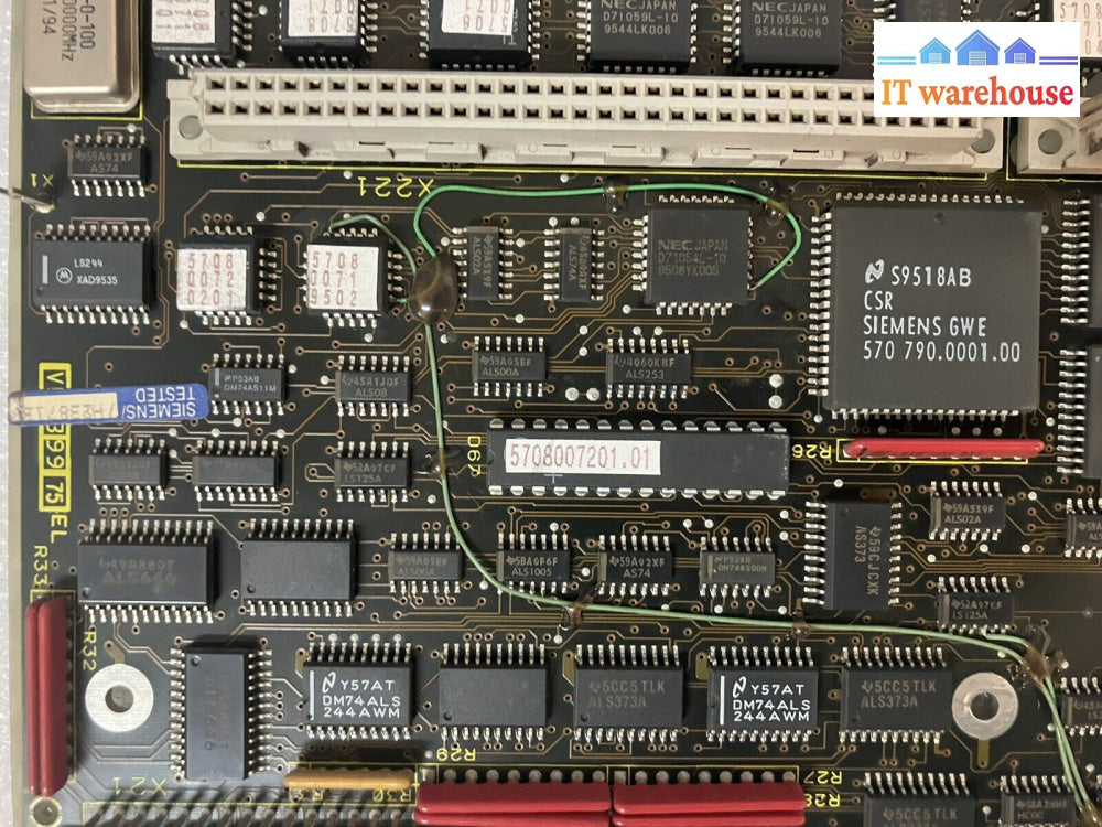 ~Siemens Erzeugnisstand 570 474 9002.01 Circuit Board W/ Amd Am386 Dx Dxl-25 Cpu