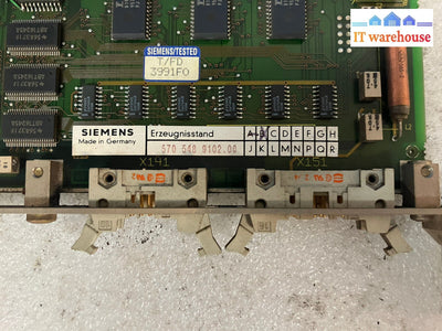 ~ Siemens Erzeugnisstand 570 548 9102.00 Circuit Board W/ Altera Epm7096Lc84 -15