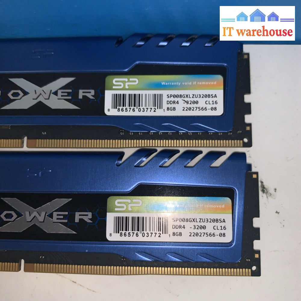 Silicon Power Gaming Memory 16Gb (2X8Gb) Ddr4-3200 (Pc4 25600) Sp008Gxlzu320Bsa