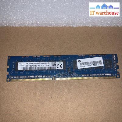 Sk Hynix Pc3-14900E Ddr3-1866Mhz 2Rx8 Ecc Hmt41Gu7Afr8C-Rd 8Gb Server Ram