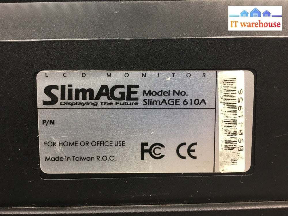 - Slimage 610A Monitor With Ac Adapter